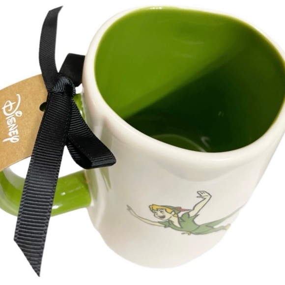 NWT Rae Dunn/Disney NEVER
GROW UP Peter Pan Double Sided Mug
With Topper - Picture 3 of 3